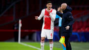 Edson Álvarez en un partido ante el Sporting.