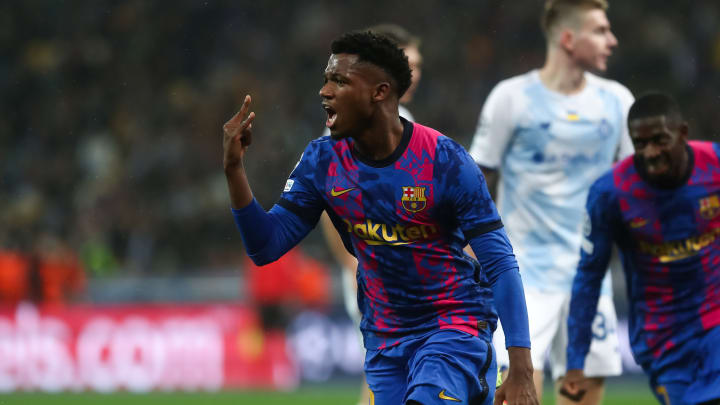 Ansu Fati scored Barcelona's winner vs Dynamo Kiev Ansu Fati scored Barcelona's winner vs Dynamo Kiev