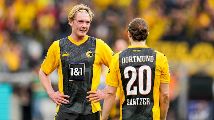 Wie bereits 2024 werden Julian Brandt und Marcel Sabitzer mit einem Sondertrikot ein Stadion-Jubiläum feiern