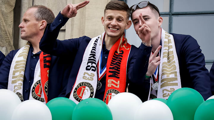 Feyenoord oyuncularının şampiyonluk kutlaması