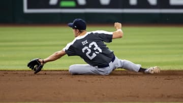 Jun 18, 2024; Phoenix, AZ, USA; Whitefish Bay High School infielder JD Dix during the MLB Draft Combine at Chase Field. Mandatory Credit: Mark J. Rebilas-USA TODAY Sports