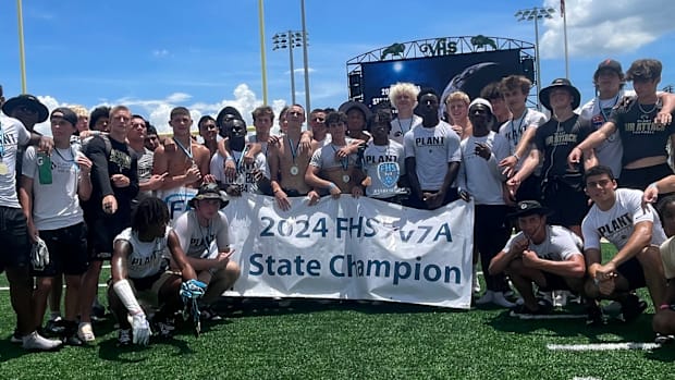 Plant High School defeated West Orange, 33-3. to win the championship game of the 2024 FHS Association 7v7 state championship