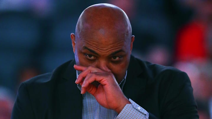 Mar 3, 2017; Phoenix, AZ, USA; Phoenix Suns former guard Charles Barkley reacts while in attendance of the game against the Oklahoma City Thunder at Talking Stick Resort Arena. The Suns defeated the Thunder 118-111. Mandatory Credit: Mark J. Rebilas-Imagn Imagesfor Mar 3, 2017; Phoenix, AZ, USA; Phoenix Suns former guard Charles Barkley reacts while in attendance of the game against the Oklahoma City Thunder at Talking Stick Resort Arena. The Suns defeated the Thunder 118-111. Mandatory Credit: Mark J. Rebilas-Imagn Imagesfor