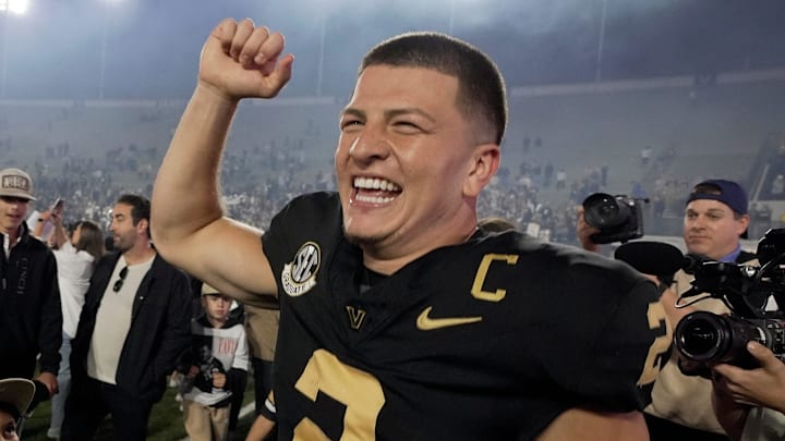 Vanderbilt quarterback Diego Pavia