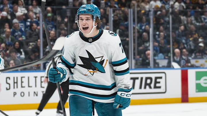 Macklin Celebrini has an assist in 24 of 38 games this season.