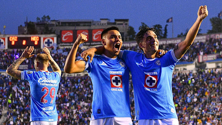 Rodolfo Rotondi (left), Charly Rodríguez (middle) and Lorenzo Faravelli (right) have been key pieces in Cruz Azul's dominant Apertura 2024 season