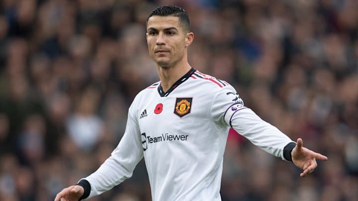 Cristiano Ronaldo im Trikot von Manchester United Cristiano Ronaldo im Trikot von Manchester United