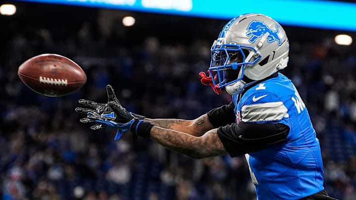 Detroit Lions wide receiver Jameson Williams faces the Minnesota Vikings in Week 17. Detroit Lions wide receiver Jameson Williams faces the Minnesota Vikings in Week 17.