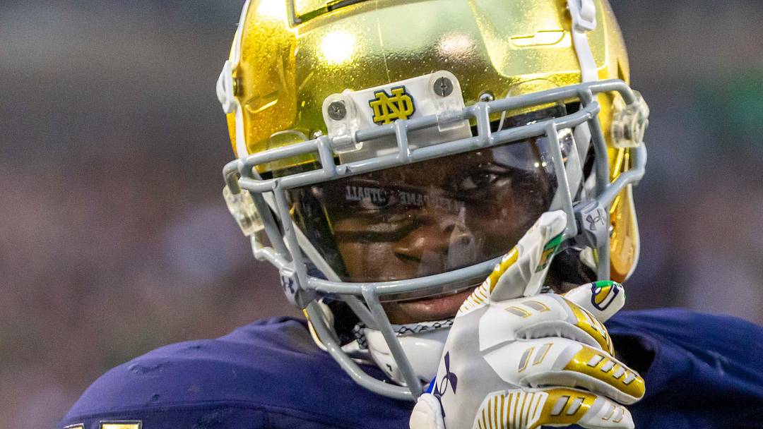 Notre Dame Fighting Irish running back Jeremiyah Love