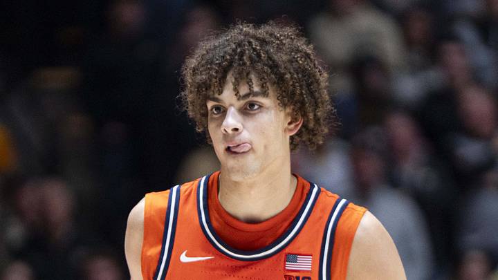 Illinois Fighting Illini guard Keaton Wagler (23)