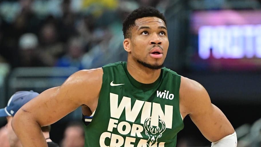 Antetokounmpo has not publicly demanded a trade from the Bucks, but is reportedly open-minded about it. | Benny Sieu-Imagn Images
