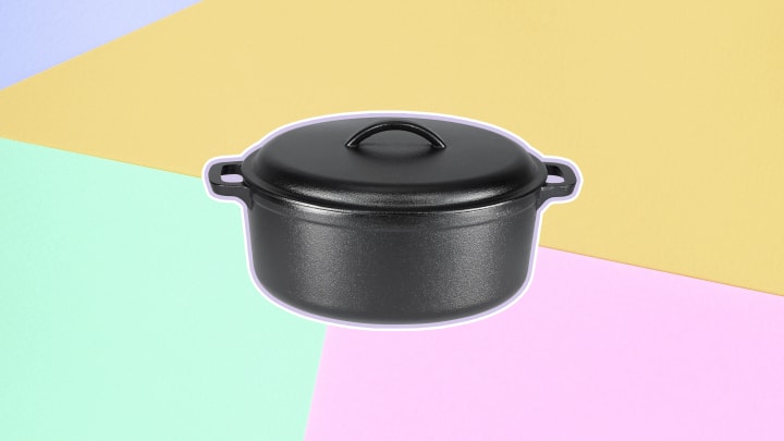 Best Prime Day deals on Amazon Basics products: Pre-Seasoned 7-quart Dutch Oven is pictured.