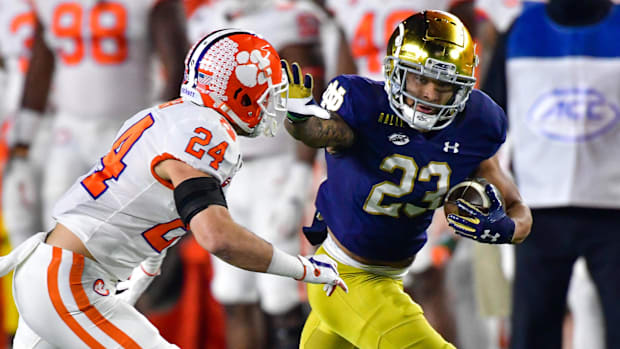 Notre Dame running back Kyren Williams against Clemson in 202