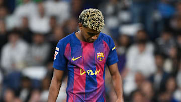 Lamine Yamal lors de Real Madrid - FC Barcelone.