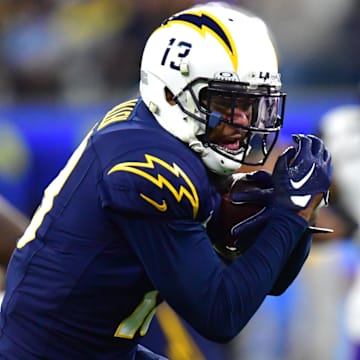 Los Angeles Chargers wide receiver Keenan Allen (13) runs the ball against the against the Baltimore Ravens.