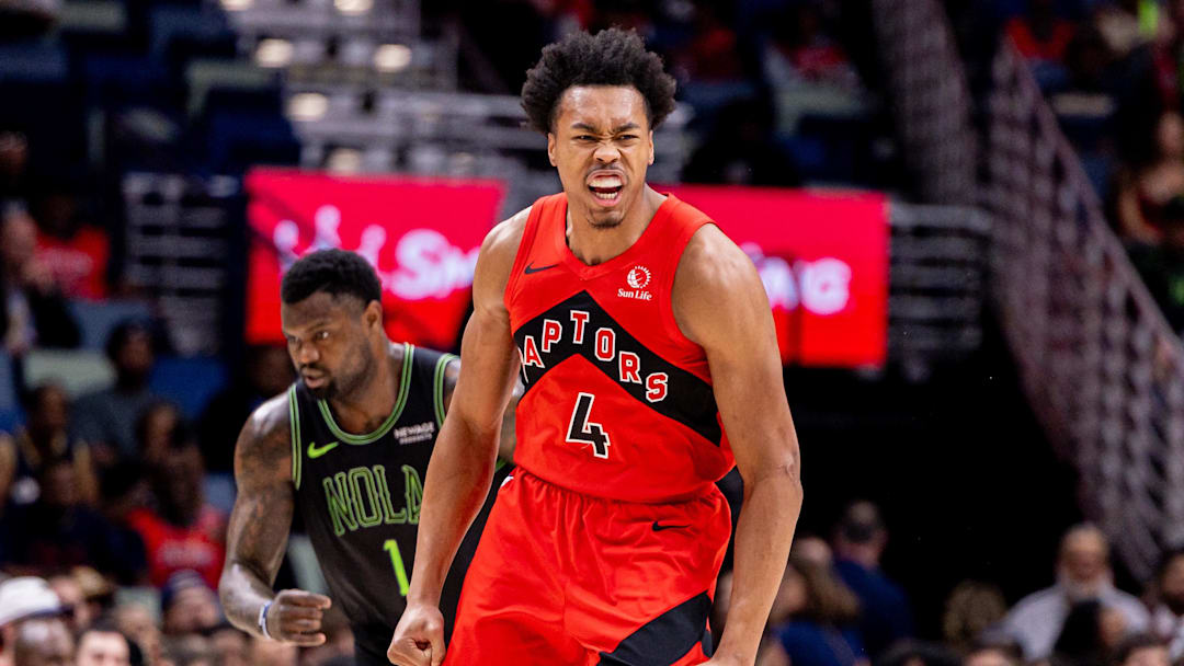 Toronto Raptors forward/guard Scottie Barnes is an interesting prop target on March 22. 