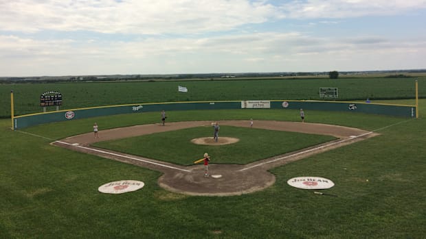 Home plate view of Kozeal Park 