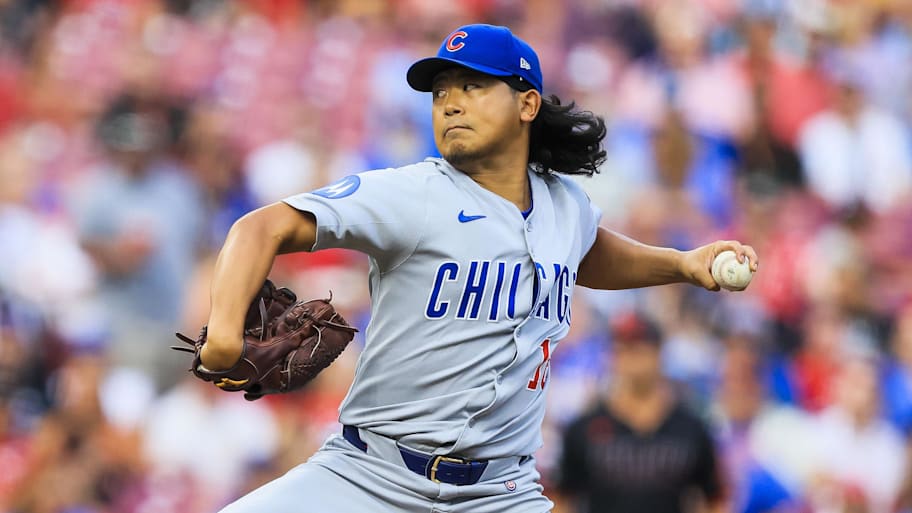 Chicago Cubs starting pitcher Shota Imanaga