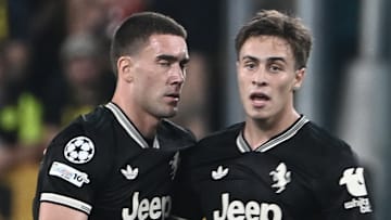 Juventus could lose the services of Dusan Vlahovic, left, and Kenan Yildiz in the January transfer window