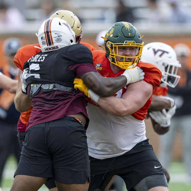 North Dakota State offensive lineman Grey Zabel