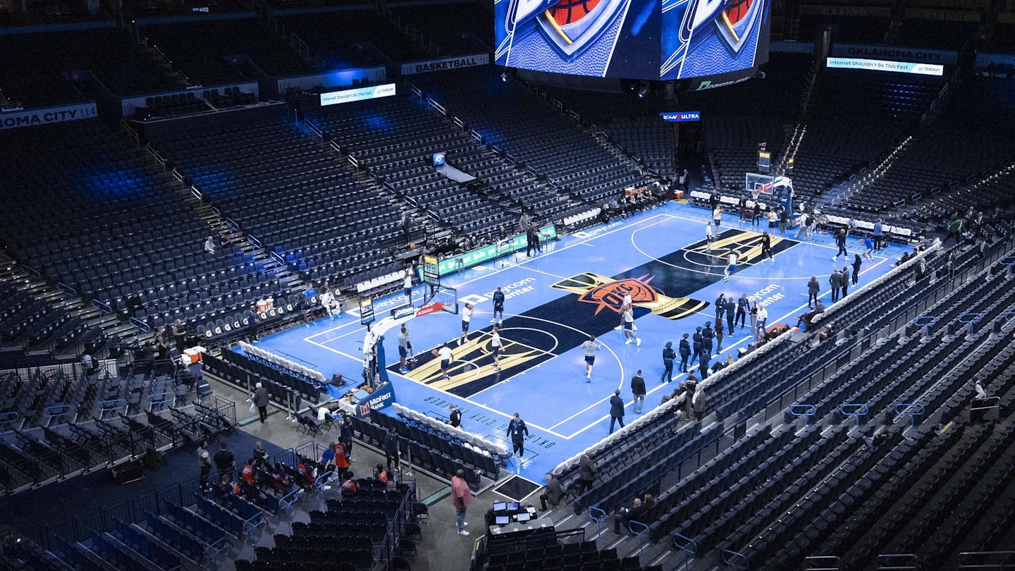 LOOK: OKC Thunder NBA Cup Court Leaked