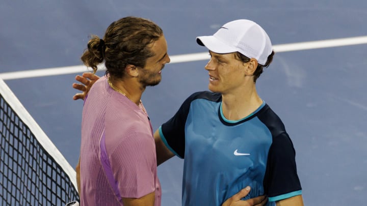 Jannik Sinner and Alexander Zverev at the Cincinnati Open