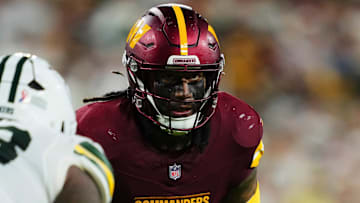 Washington Commanders linebacker Frankie Luvu