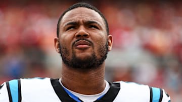 Carolina Panthers tight end Ja'Tavion Sanders