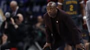 Mar 13, 2024; Washington, D.C., USA; Boston College Eagles head coach Earl Grant looks on from the bench against the Clemson Tigers in the second half at Capital One Arena. Mandatory Credit: Geoff Burke-Imagn Images