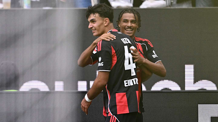 Can Uzun und Jean-Mattéo Bahoya haben Eintracht Frankfurt die ersten drei Punkte der Saison beschert Can Uzun und Jean-Mattéo Bahoya haben Eintracht Frankfurt die ersten drei Punkte der Saison beschert