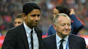 Nasser Al-Khelaïfi et Jean-Michel Aulas, président du PSG et de L'OL