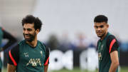 Liverpool FC Training Session And Press Conference - UEFA Champions League Final 2021/22