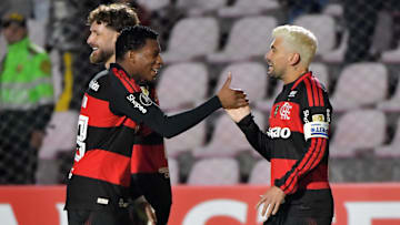 Arrascaeta fez gol no último jogo do Flamengo, contra o Cusco, pela Libertadores