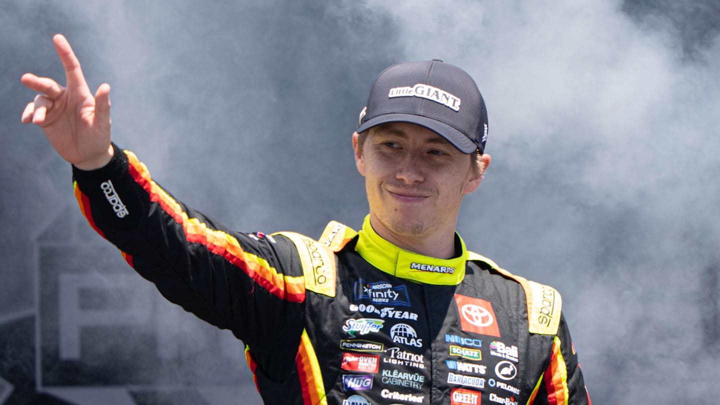 Brandon Jones Wins Pole for NASCAR Xfinity Kansas Lottery 300
