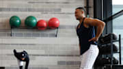 Giancarlo Stanton no participó en el Spring Training de los Yankees por sus problemas de codo