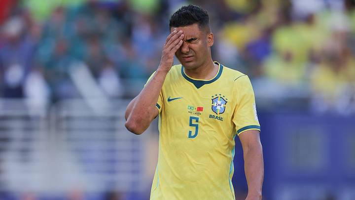 Brazil co-captain Casemiro struggled in a World Cup match Saturday against Morocco and left the match, a 1-1 draw, at halftime.