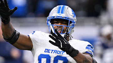 Detroit Lions linebacker Al-Quadin Muhammad (96).