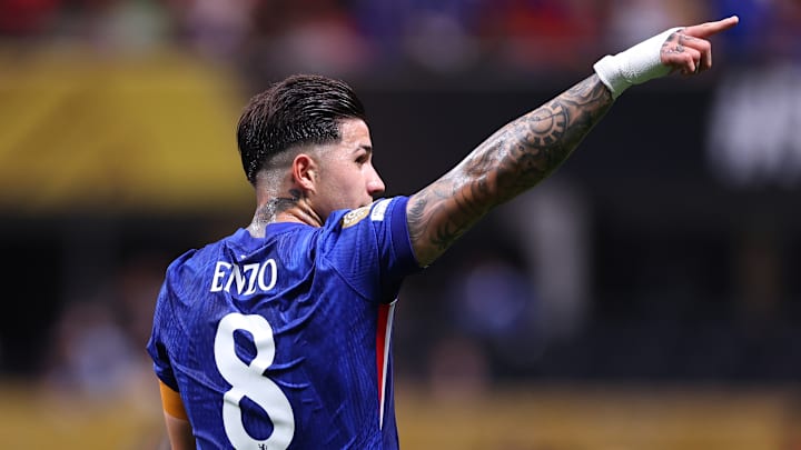 Enzo Fernandez, buteur lors de son entrée en jeu face au Los Angeles FC. Enzo Fernandez, buteur lors de son entrée en jeu face au Los Angeles FC.