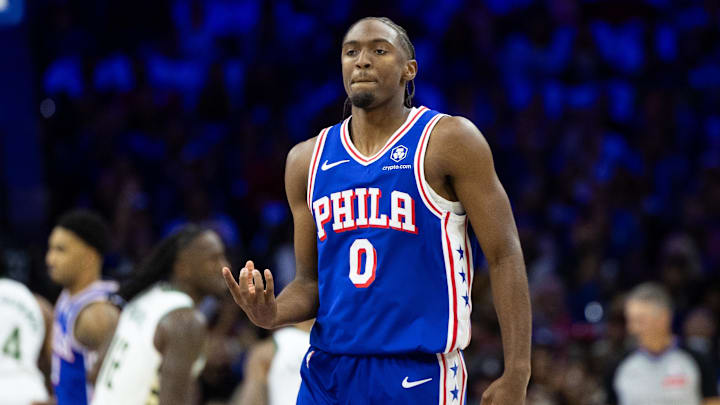 Philadelphia 76ers guard Tyrese Maxey.