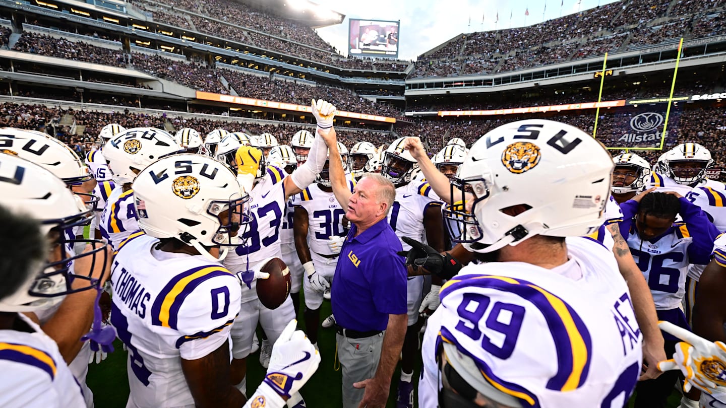 LSU Football vs. Alabama Crimson Tide Nick Saban, College GameDay Crew