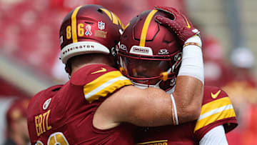 Jayden Daniels and Zach Ertz