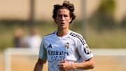 Joan Martinez lors d'un match amical du Real Madrid Castilla.