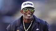 Nov 1, 2025; Boulder, Colorado, USA; Colorado Buffaloes head coach Deion Sanders before the game against the Arizona Wildcats at Folsom Field.