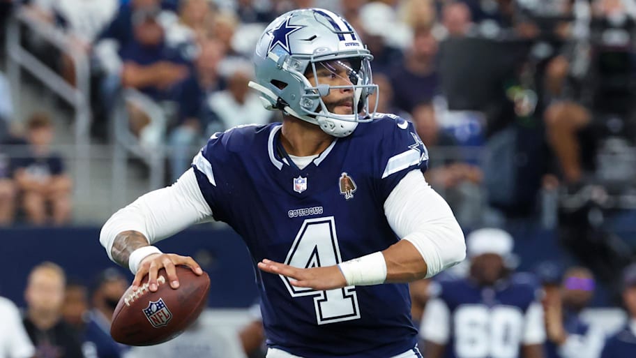 Cowboys QB Dak Prescott was on pace for one of his worst statistical seasons in 2025 before getting injured.  | Kevin Jairaj-Imagn Images