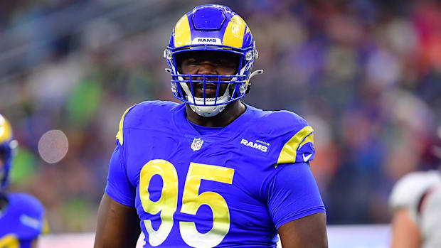 Los Angeles Rams defensive tackle Bobby Brown.