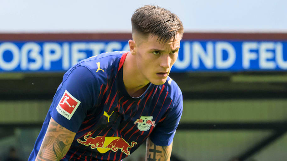 Benjamin Šeško was not involved in RB Leipzig’s most recent pre-season friendly. | IMAGO/HMB-Media