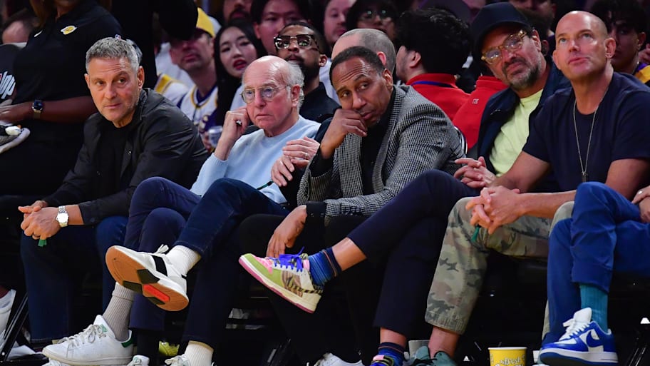 ESPN media personality Stephen A. Smith was nearly speechless after the Knicks lost Game 2 of the Eastern Conference finals. | Gary A. Vasquez-Imagn Images