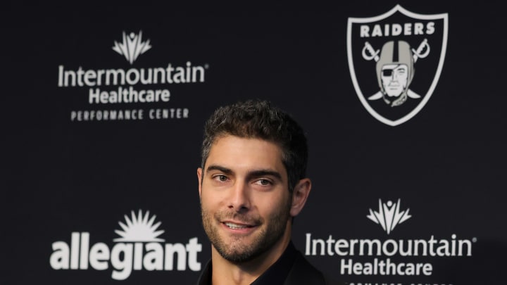 Las Vegas Raiders Introduce Jimmy Garoppolo