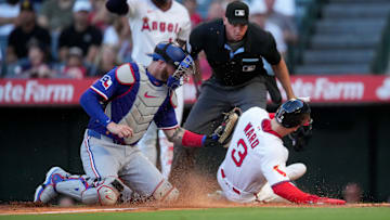 Texas Rangers v Los Angeles Angels