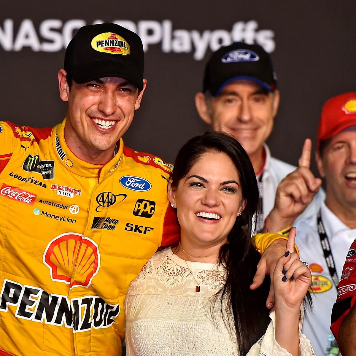 Who is Joey Logano's wife Brittany Baca?
